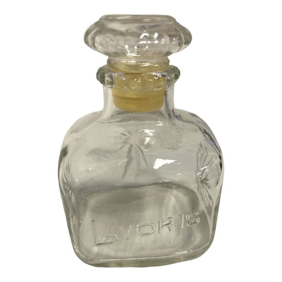 Vintage Bath & Body Vintage Lavoris Glass Mouthwash Square Bottle